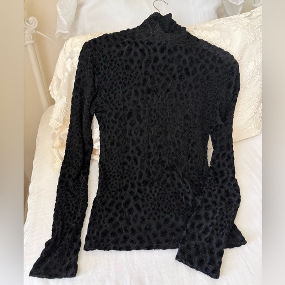 Caroline Constas Black Textured Turtleneck - Picture 2 of 5